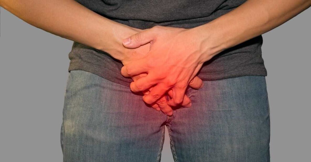 Ból w pachwinie podczas patologicznego wydzielania